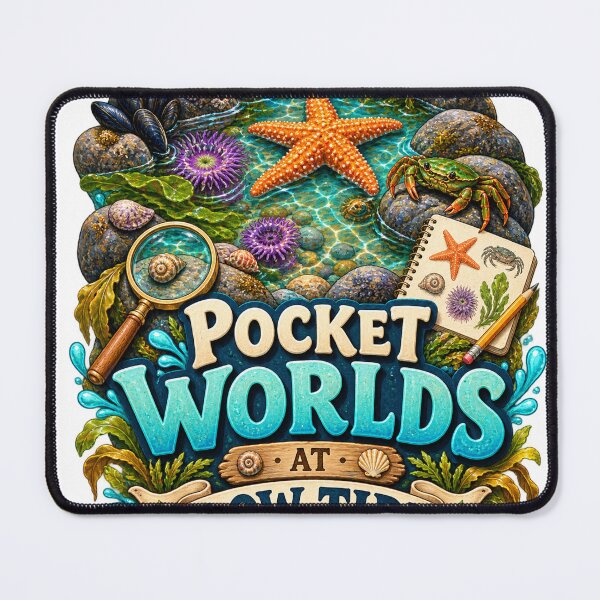 Item preview, Pocket Worlds At Low Tide Coastal Nature designed and sold by CheerfulNest.