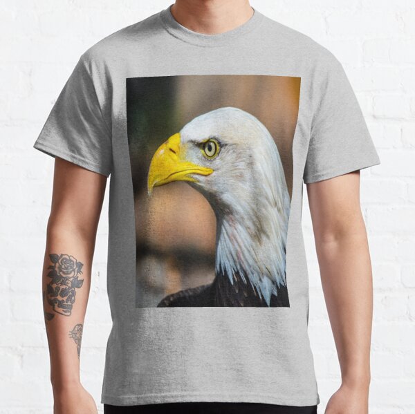 T shirt design strong fearless wise with eagle Vector Image