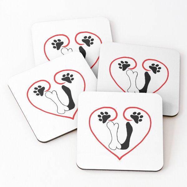 Item preview, Heart dog with the letter U designed and sold by acreació.