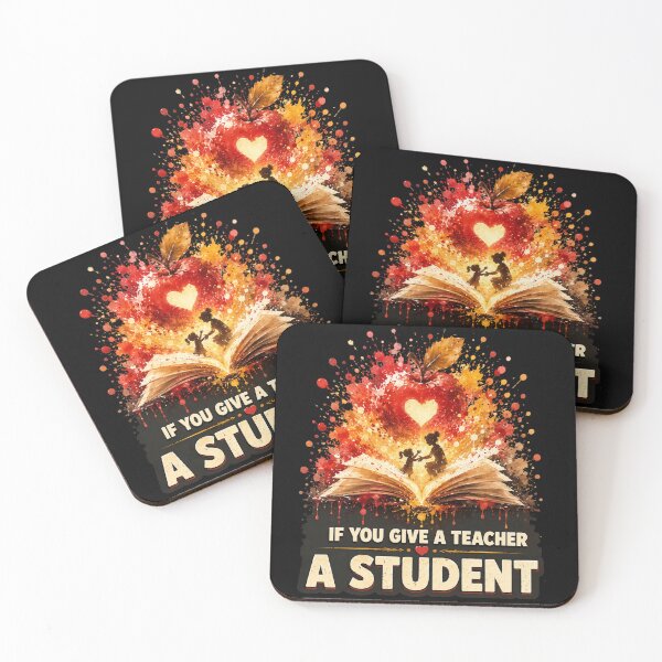 Item preview, If You Give A Teacher A Student Bursting Heart Book Art Teacher Appreciation Gift for Teachers designed and sold by Nightarel.