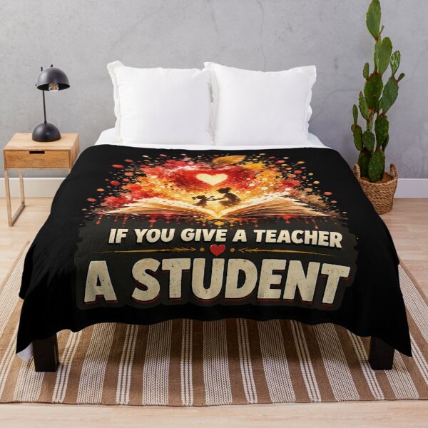 Item preview, If You Give A Teacher A Student Bursting Heart Book Art Teacher Appreciation Gift for Teachers designed and sold by Nightarel.
