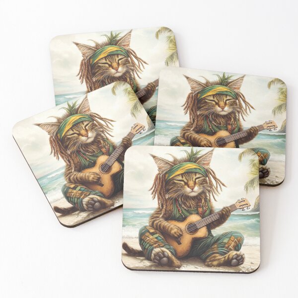 Item preview, Gato rasta músico designed and sold by Visual-Elixir.