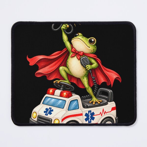 Item preview, We Wee-Woo At Dawn Frog Paramedic EMT designed and sold by VGAfanatic.