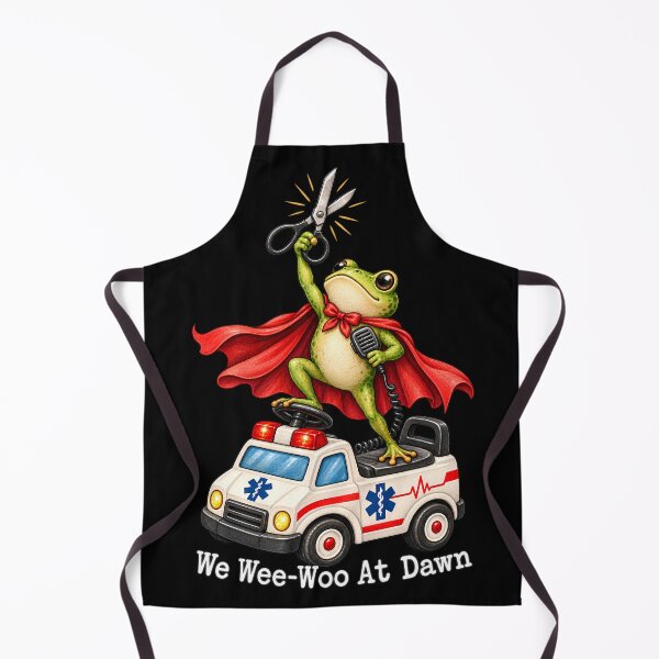 Item preview, We Wee-Woo At Dawn Frog Paramedic EMT designed and sold by VGAfanatic.