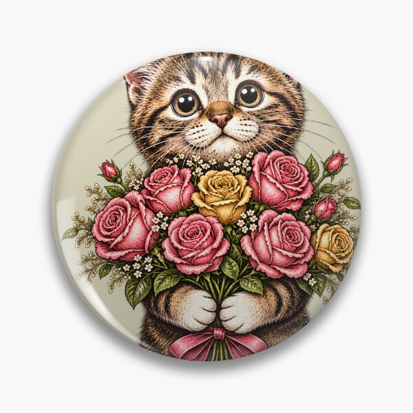 Item preview, Cute Kitten Rage Consumes Me Funny Floral Cat designed and sold by Retro Rascals Co..