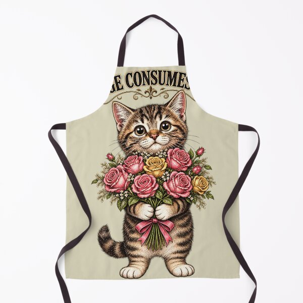 Item preview, Cute Kitten Rage Consumes Me Funny Floral Cat designed and sold by Retro Rascals Co..