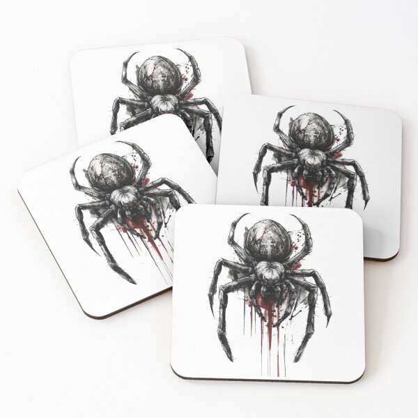 Item preview, Dark Cross Spider – Gothic Blood Sketch designed and sold by Biczekdziczek.