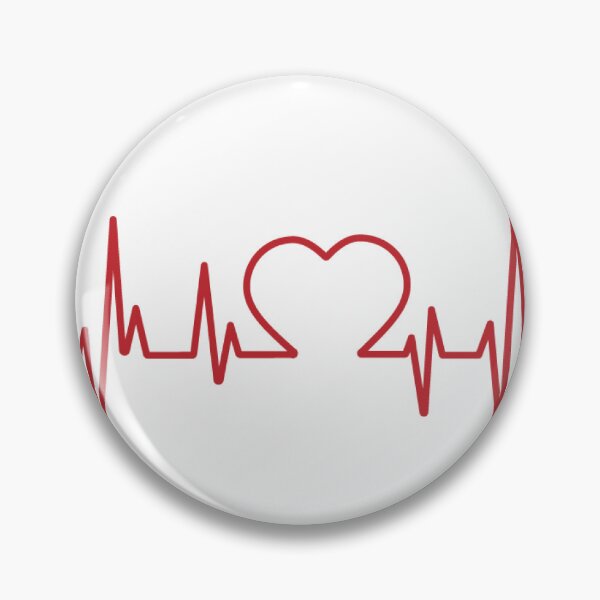 Item preview, Red Heartbeat Pulse Line ECG Vector Graphic designed and sold by AyaanArtStudio.