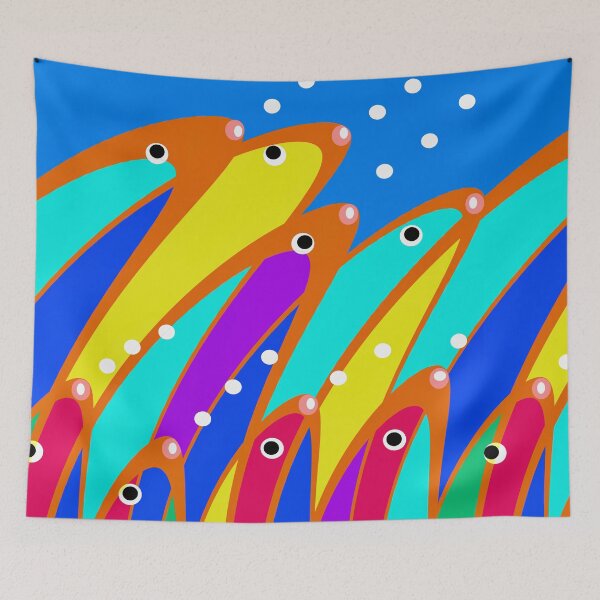 Item preview, Colorful Abstract Fish designed and sold by Elaine M Hayward .