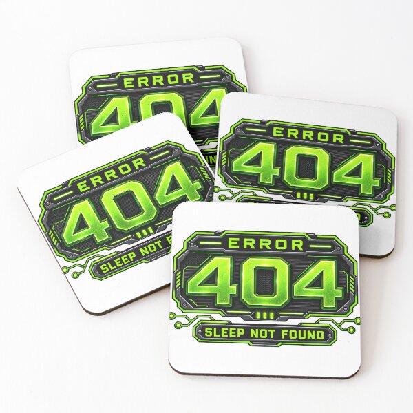 Item preview, 404 Error Sleep Not Found Tech Gamer Humor Tee designed and sold by Feral Feline.