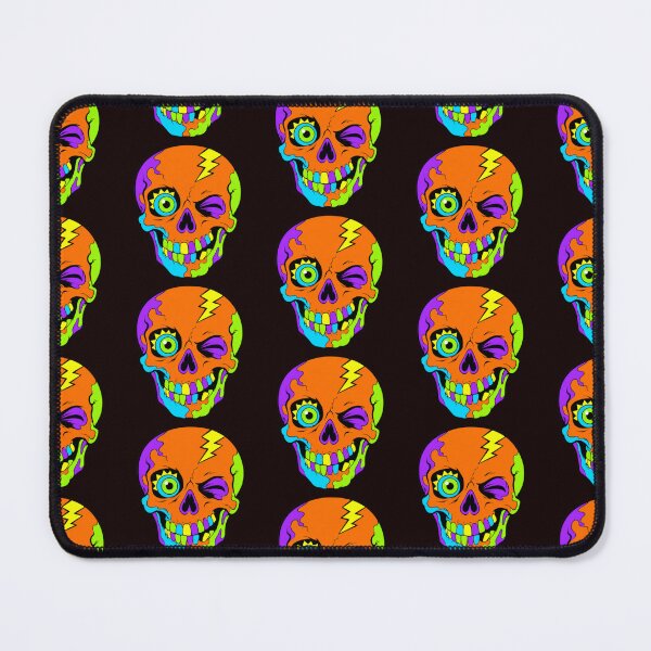 Item preview, Wink From the Void – Neon Psychedelic Skull designed and sold by darametzgerart.