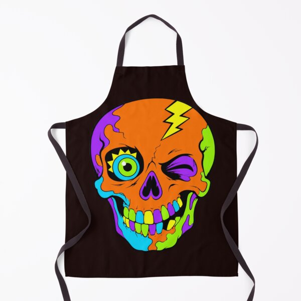 Item preview, Wink From the Void – Neon Psychedelic Skull designed and sold by darametzgerart.