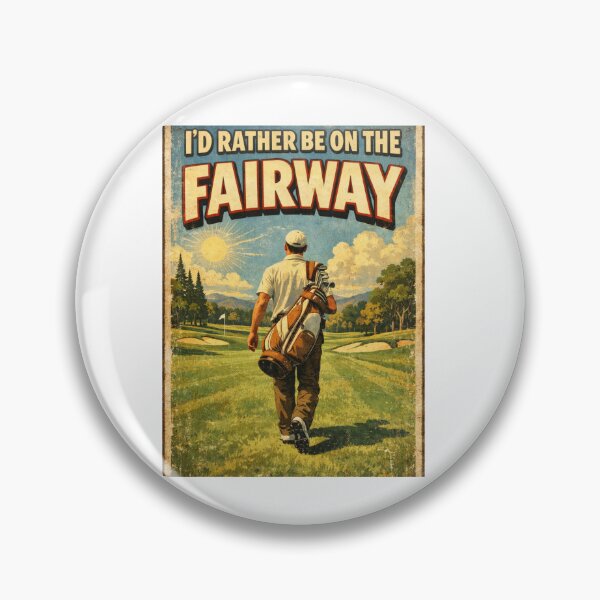 Item preview,  I'd Rather Be On The Fairway Vintage Golf Poster Sunny Day Gift For Golf Lover designed and sold by Print Loft.