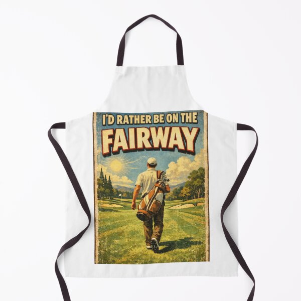 Item preview, I'd Rather Be On The Fairway Vintage Golf Poster Sunny Day Gift For Golf Lover designed and sold by Print Loft.