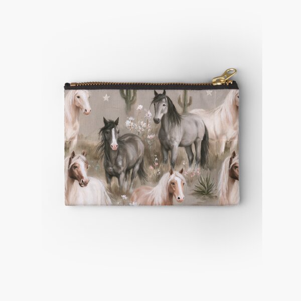 Item preview, Wild Horse Desert Seamless Pattern | Western Horse Print | Cute Equine & Cactus Pattern | Boho Cowgirl Design designed and sold by Artforhorse.