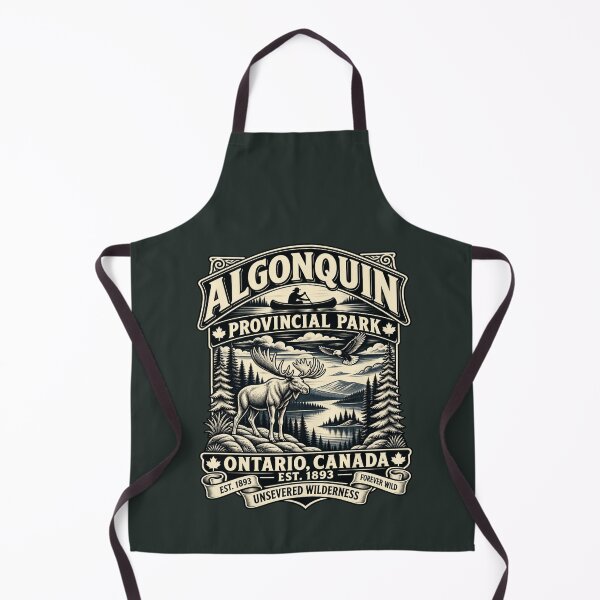 Item preview, Algonquin Provincial Park Ontario Canada Vintage Wilderness Moose Nature Design designed and sold by VoglR.