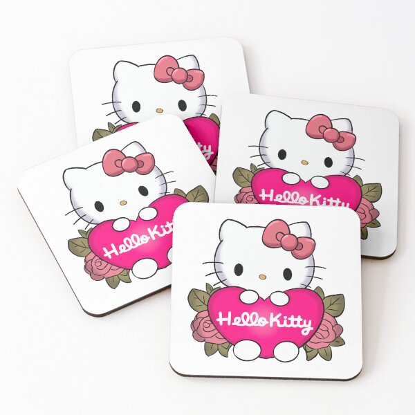 Item preview, Hello Kitty Heart Roses Fan Art - Cute Sanrio Character designed and sold by Cosplay Evolution.