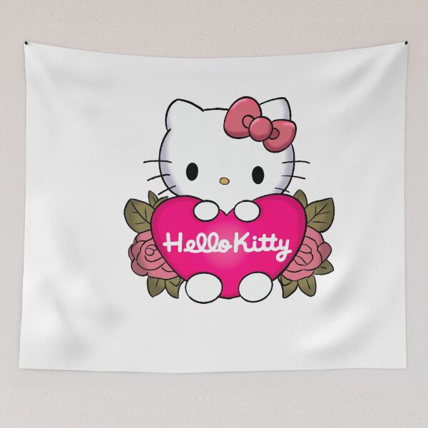 Item preview, Hello Kitty Heart Roses Fan Art - Cute Sanrio Character designed and sold by Cosplay Evolution.
