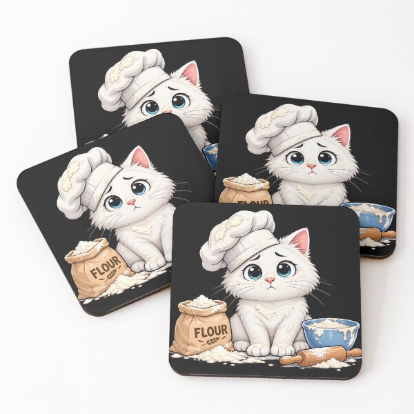 Item preview, Messy Baking Cat Chef Funny Cute Kitten T-Shirt designed and sold by Feral Feline.