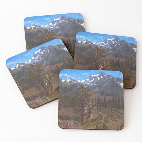 Item preview, Mountain alpine view near Silver City, Sierra Nevada, California landscape painting by Albert Bierstadt designed and sold by Jéanpaul  Ferro.