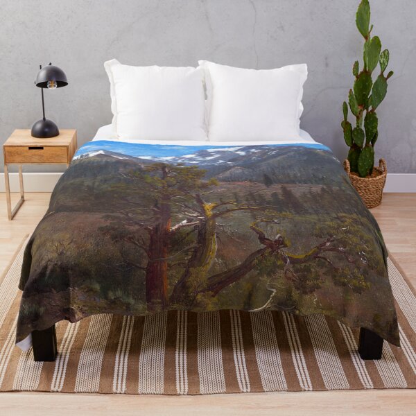 Item preview, Mountain alpine view near Silver City, Sierra Nevada, California landscape painting by Albert Bierstadt designed and sold by Jéanpaul Ferro.