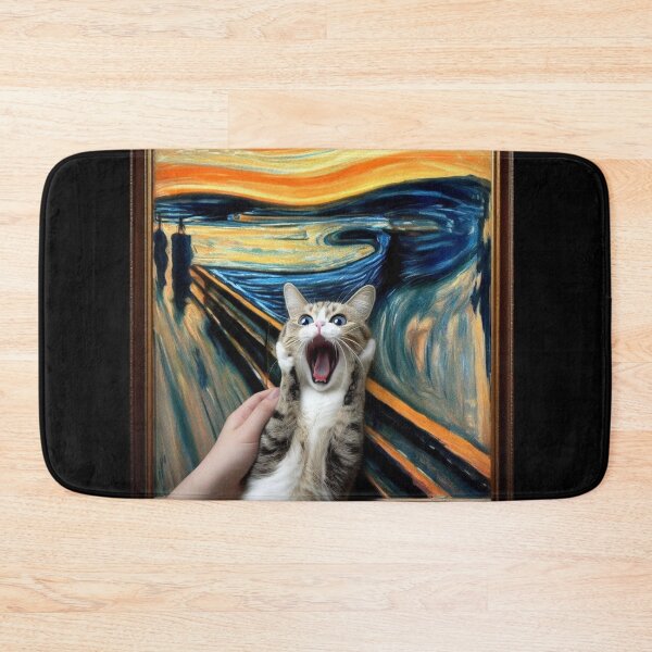 Item preview, The Scream Cat Munch Meme designed and sold by JALNERVION SHOP.