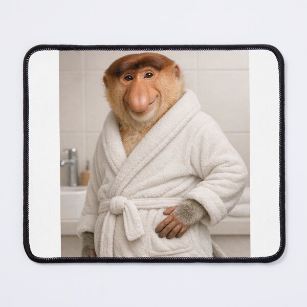 Item preview, Cozy Bathrobe Proboscis Monkey designed and sold by Sillytoe.