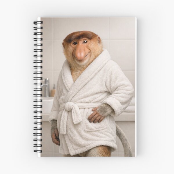 Item preview, Cozy Bathrobe Proboscis Monkey designed and sold by Sillytoe.