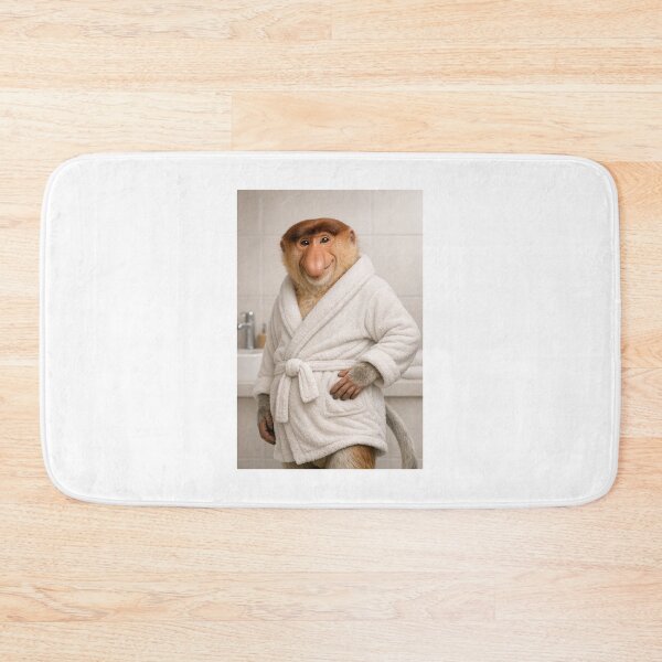 Item preview, Cozy Bathrobe Proboscis Monkey designed and sold by Sillytoe.