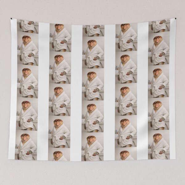 Item preview, Cozy Bathrobe Proboscis Monkey designed and sold by Sillytoe.