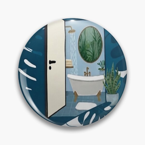 Item preview, Doorway to a Botanical Bathroom designed and sold by StandlyStudio.