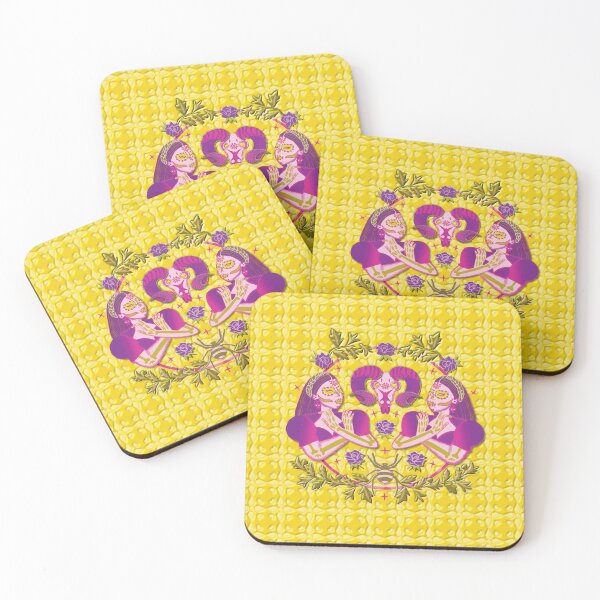 Item preview, Fire Katrinas, yellow background designed and sold by WONDERPRINTVALLEY.