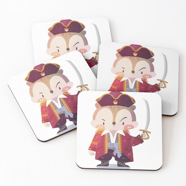 Item preview, Brave Chipmunk Pirate Captain designed and sold by Mollyluo-Drawss.