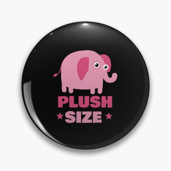 Item preview, Plush Size Cute Pink Elephant – Body Positive Kawaii  designed and sold by chaaval.