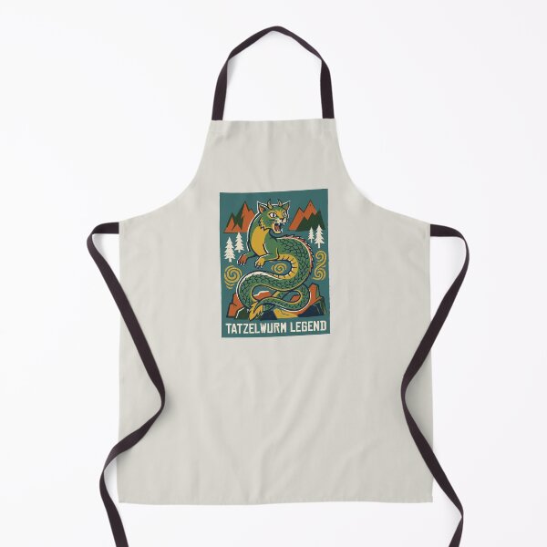 Item preview, Tatzelwurm Legend Alpine Cryptid Vintage Poster Graphic designed and sold by KiwiRider.