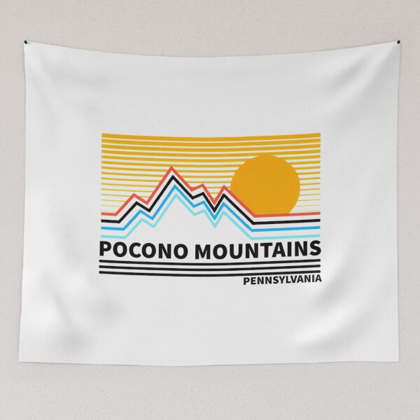 Item preview, Pocono Mountains Pennsylvania Vintage Retro Hiking Adventure Skiing designed and sold by landryrestrepo.