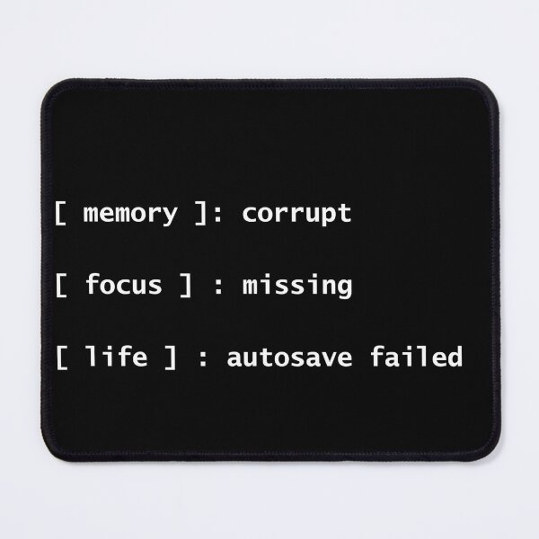 Item preview, Memory Corrupt Focus Missing Life Autosave Failed - Funny ADHD AuDHD designed and sold by Neurospicy Trolls.