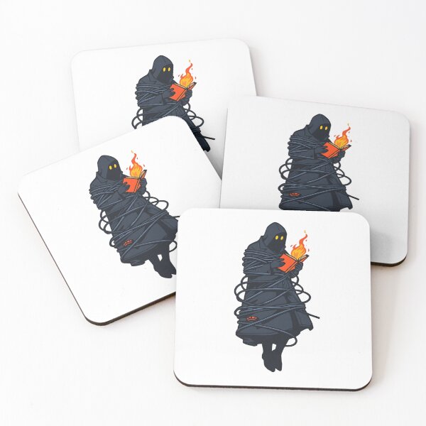 Item preview, Mysterious Hooded Figure Reading Burning Book designed and sold by fhcpod.