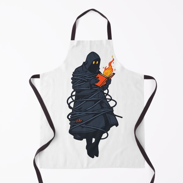 Item preview, Mysterious Hooded Figure Reading Burning Book designed and sold by fhcpod.