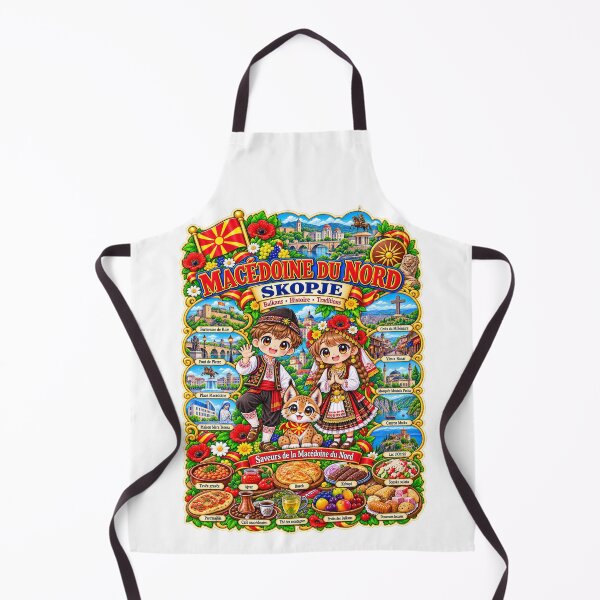 Item preview, North Macedonia Skopje – Kawaii Trip, Macedonian Culture and Flavors of the Balkans designed and sold by Cifi64.