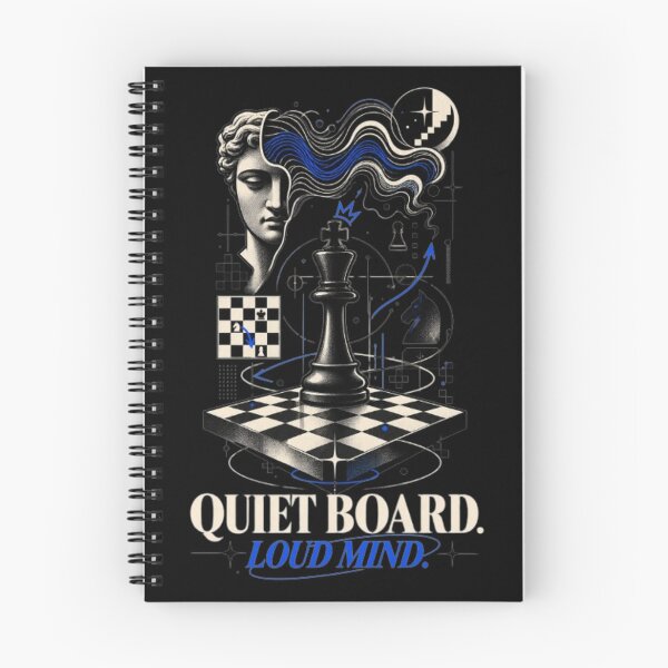 Item preview, Quiet Board Loud Mind Chess Player designed and sold by KnightVibe.