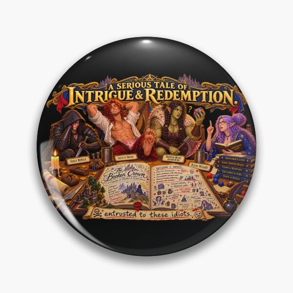 Item preview, A Serious Tale Entrusted to Idiots designed and sold by The Wayward Heroes Guild.