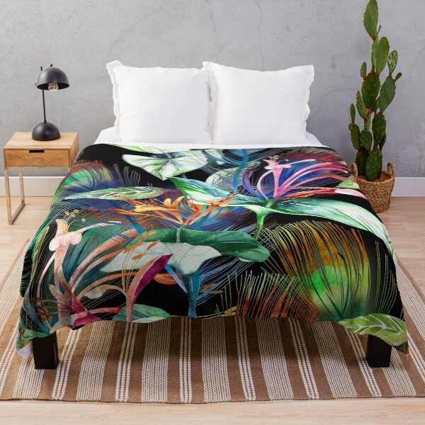 Item preview, "Vibrant Tropical Jungle Watercolor Floral Composition" designed and sold by Johnnies.