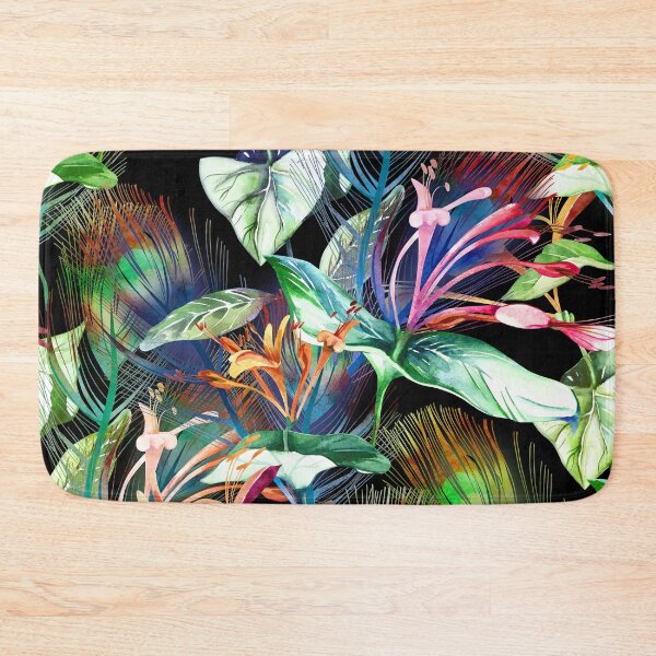 Item preview, "Vibrant Tropical Jungle Watercolor Floral Composition" designed and sold by Johnnies.