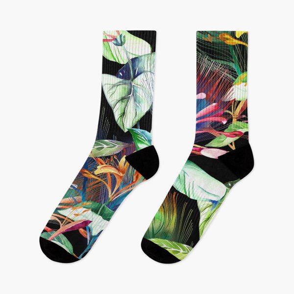 Item preview, "Vibrant Tropical Jungle Watercolor Floral Composition" designed and sold by Johnnies.