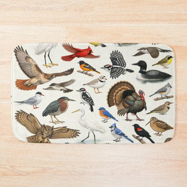Item preview, Native Birds of Rhode Island Retro Identification Chart designed and sold by kakarikihill.