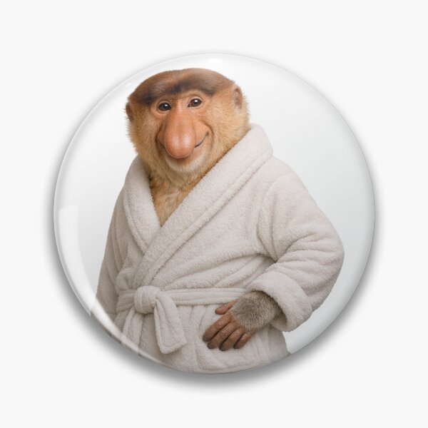 Item preview, Relaxing Bathrobe Proboscis Monkey designed and sold by Sillytoe.