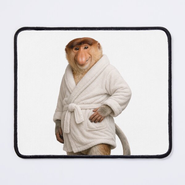 Item preview, Relaxing Bathrobe Proboscis Monkey designed and sold by Sillytoe.