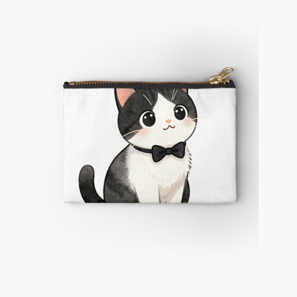 Item preview, ute Kawaii Tuxedo Cat with Bow Tie designed and sold by tobbyasz.