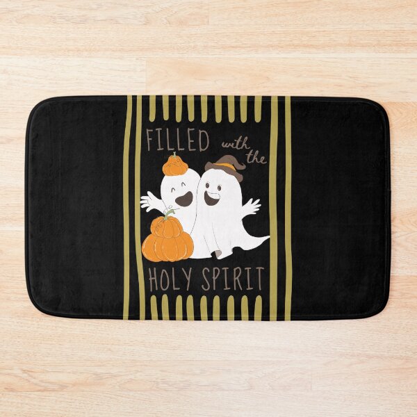 Item preview, Cute Vintage Halloween Ghost and Pumpkins, Holy Spirit Filled Christian, Spooky Season Autumn  designed and sold by Forevermore.
